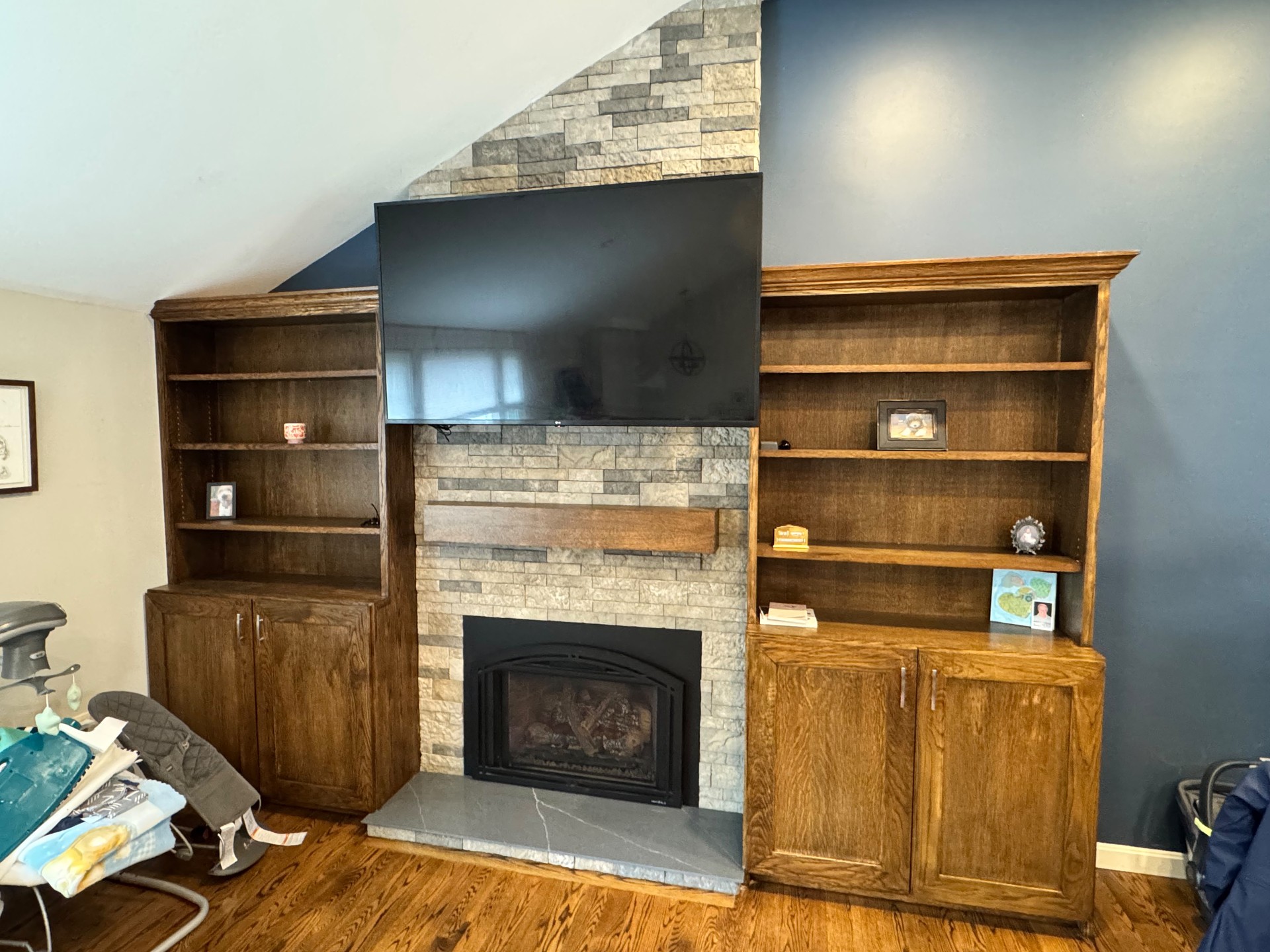 Fireplace Remodeling in Concord: Natural Stone, Custom Built-Ins, and a Whole New Look